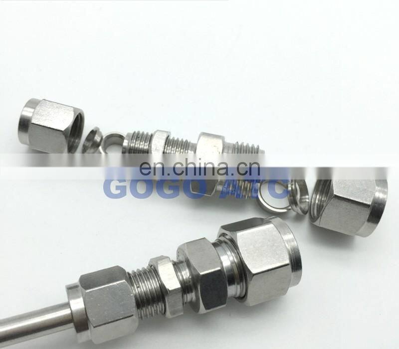 quick coupler O.D 16 mm hard tube bulkhead ss hydraulic fittings 15mm stainless steel compression fittings ss flanges