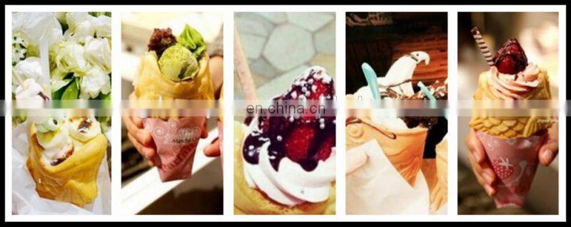 Korean ice cream open fish waffle machine for sale