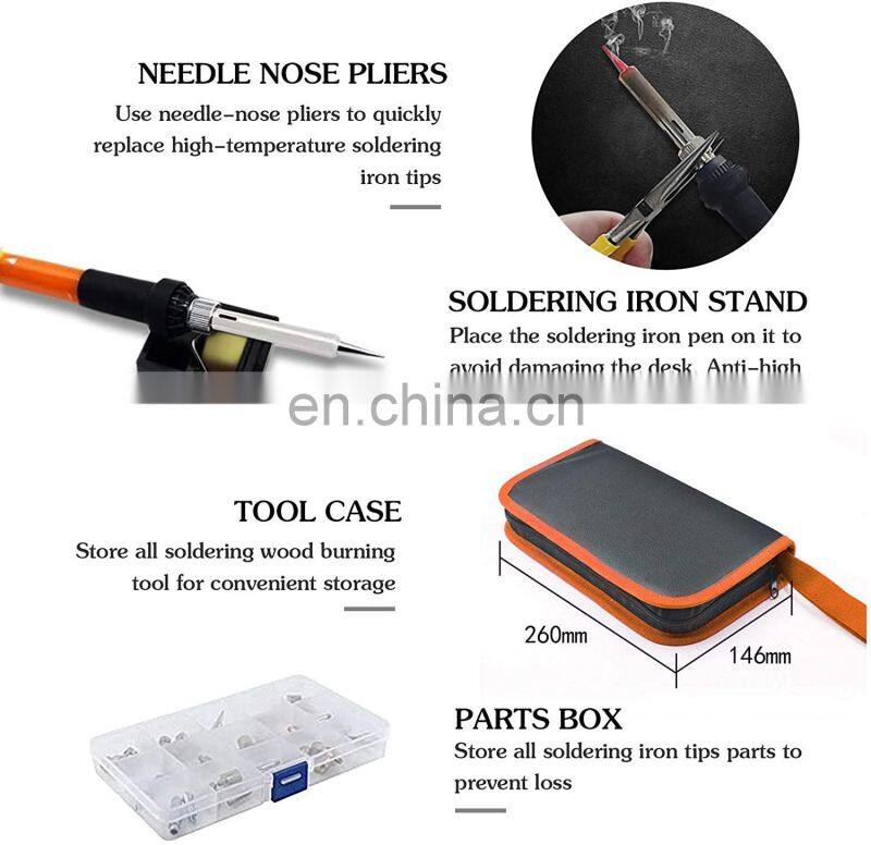Wood Burning Tool Kit with Soldering Iron Tips for 125pcs