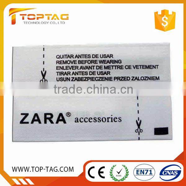 860~960MHz woven rfid UHF tag/ label for clothing management