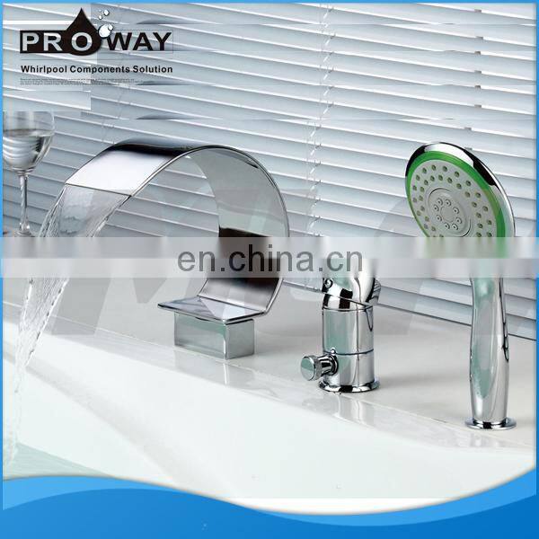Bathtub Faucet with Shower Bathroom Mixer Shower Taps 5 Pieces Set Faucet