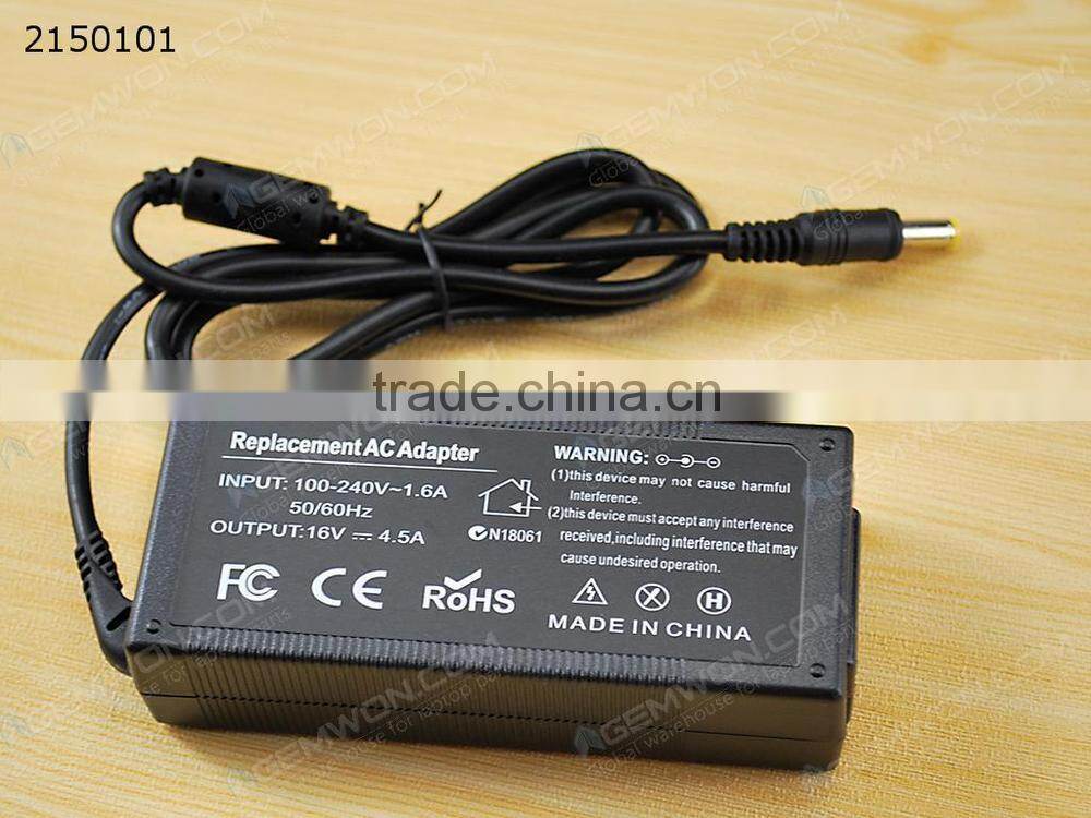 High Copy Laptop AC Power adapter for IBM 16V 4.5A 5.5*2.5mm 56W
