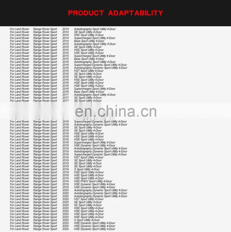 Dry Carbon Fiber L494 Rear Door Wing Spoiler Trim Moulding Cover for Land Rover Range Rover Sport Utility 4-Door 2014-2020