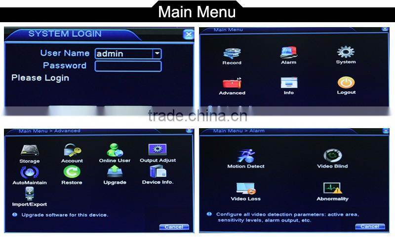 4CH Mini Dvr 720P HD Network Dvr Analog Protable Home CCTV Dvr