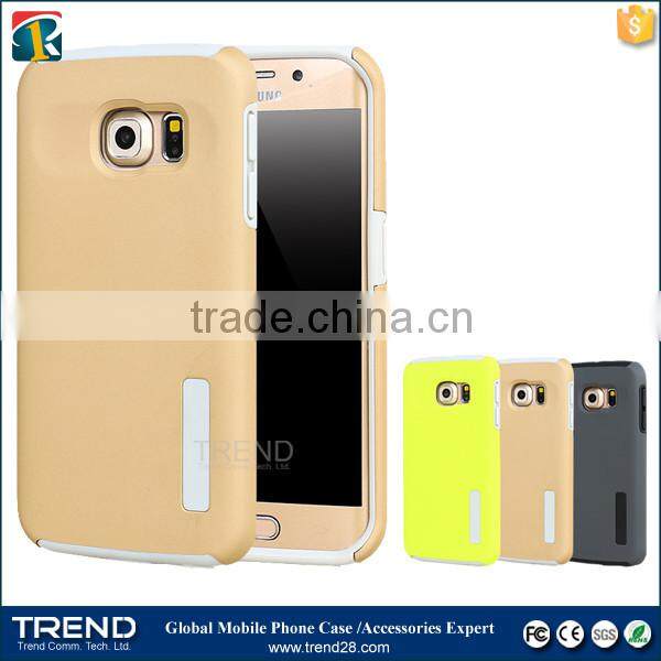china supplier hybrid combo cover case for samsung galaxy s6 edge