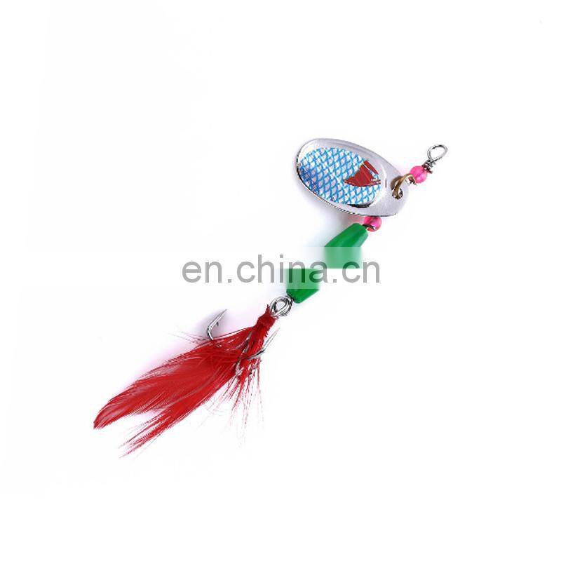 6pcs per set 6cm 8g Lifelike Bass Salmon Trout Fishing Spinners Kit