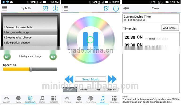 Group Control/Music Control/Timing Control 9W Dimmable WiFi LED Downlight With Both Android And IOS APP Magic Home WiFi