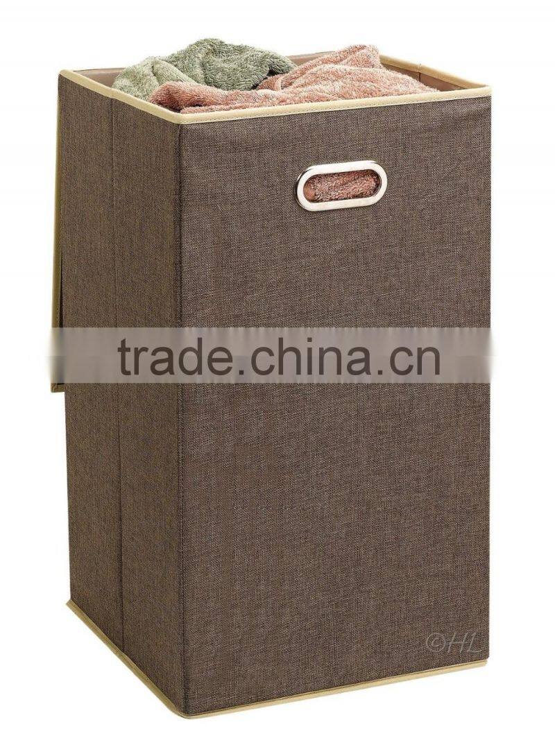 Folding cardboard laundry hamper Collapsible laundry Hamper with Magnetic Lid