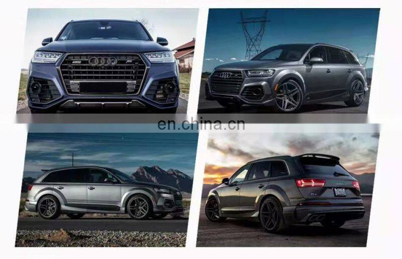 Runde Carbon Fiber Or FRP Material For ABT Style Audi Q7 Body Kit Front Bumper Rear Bumper Side Skirt Wheel Eyebrow 2016-2019