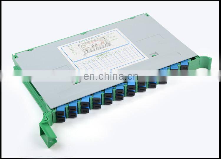 12 24 core SC LC port ABS Integrative fiber optic splice cassette tray