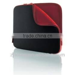 Durable weather-resistant neoprene cushions laptop bag with outer zippered power pocket