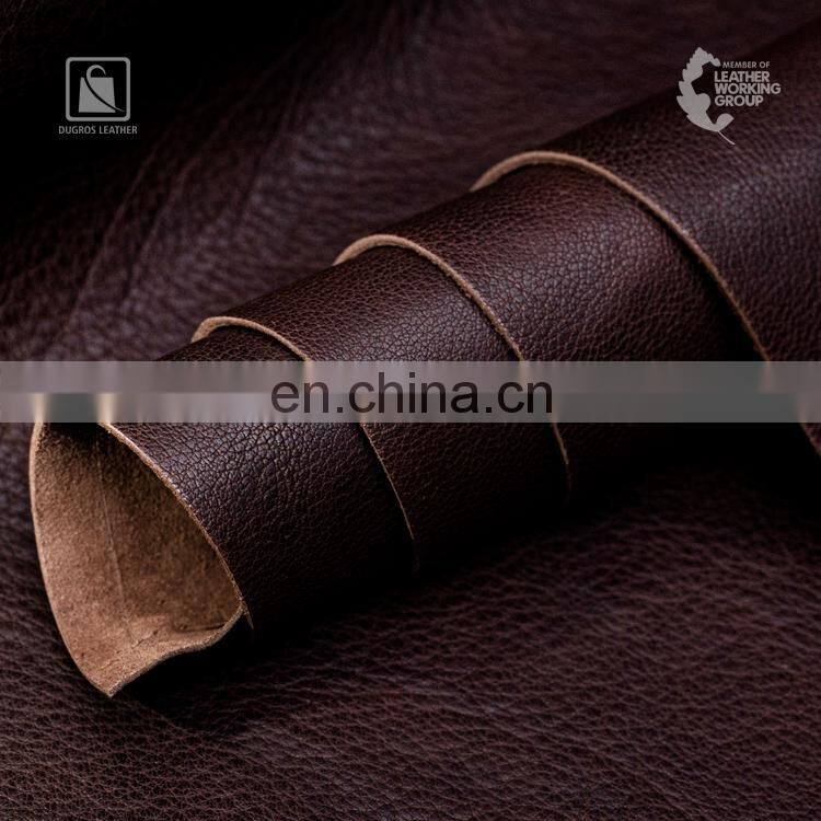Best Selling Good Quality Full Grain Matte Vegetable Tanned Genuine Leather at Factory Price
