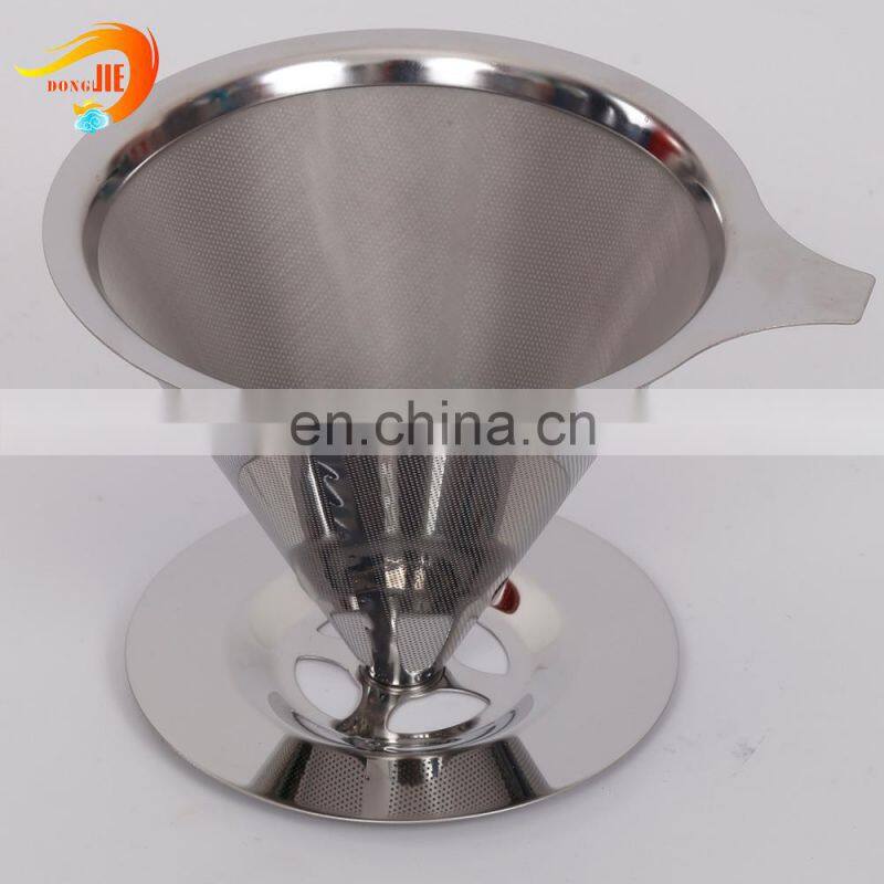 reusable pour over metal coffee filter dripper maker