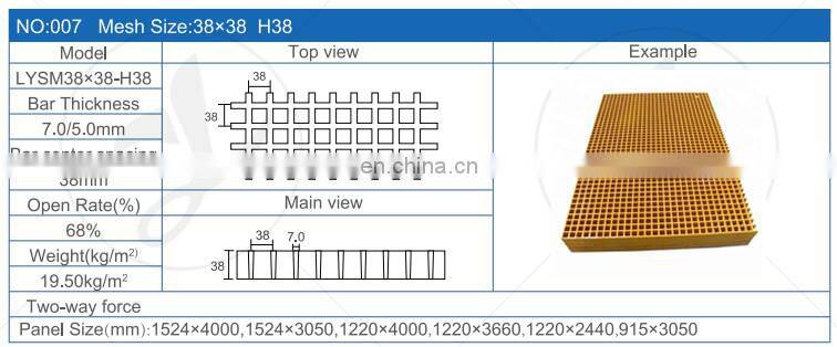 long lifetime walkway high strength plastic FRP grating for rooftop solar power station