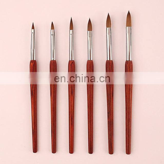 Amazon Topsale Premium Custom Acrylic Nail Brush 100% Kolinsky Nail Brush