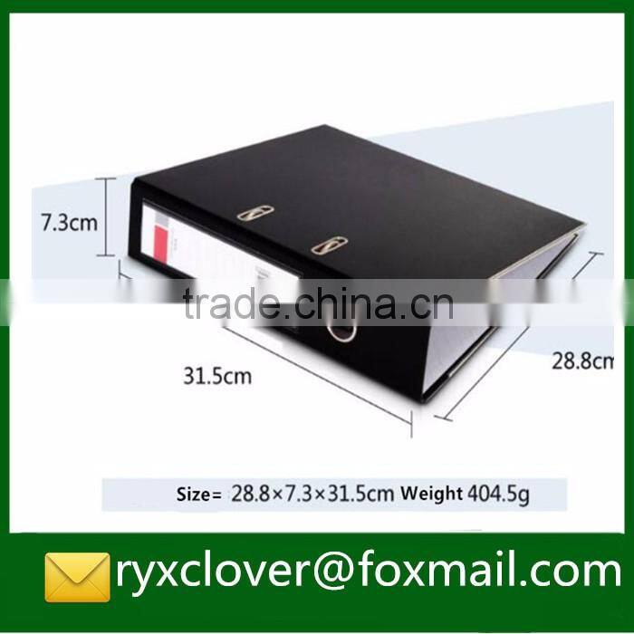 Paperboard 2d ring lever arch file folder with finger ring