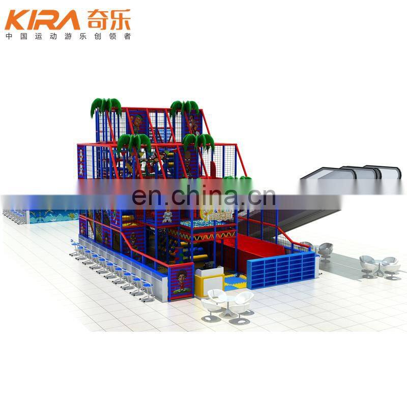 KIRA Unique design Bouncy maze wood plastic composite playground