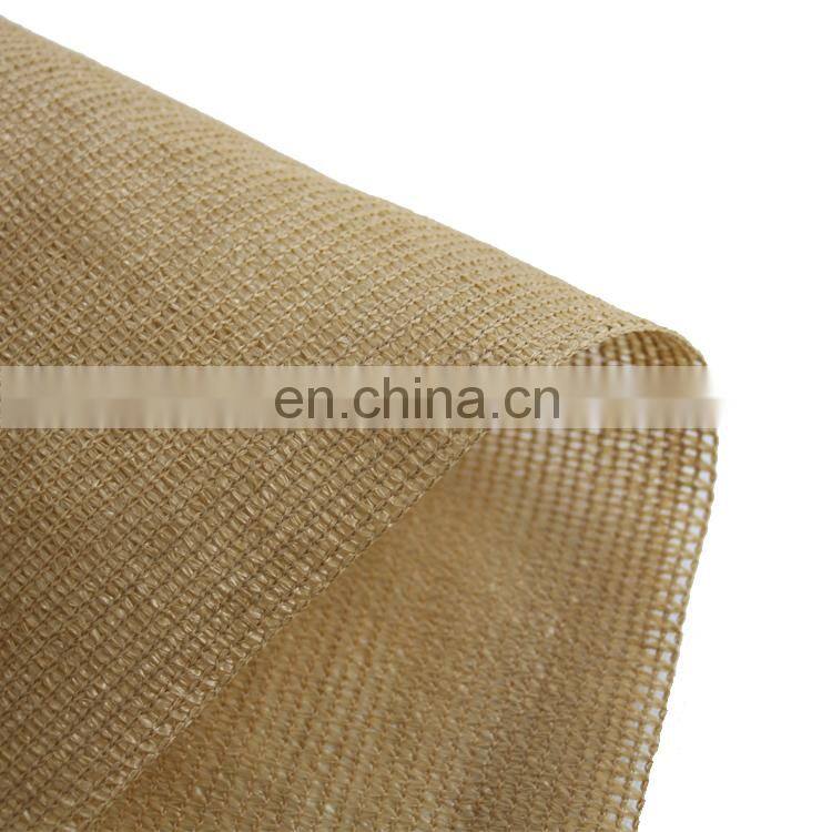 HDPE Beige 95% Shading Rate Sun Shade Net Mesh Cloth Fabric for Agricultural Carport Greenhouse
