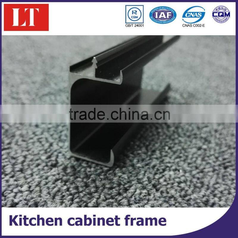 aluminum kitchen cabinet frame/aluminium cabinet door frames/aluminium profiles for kitchen closet
