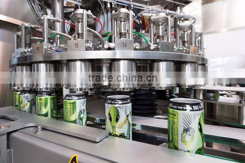 Brewers choice carbonated drinks 2016 hot export juice canning machine beer filling&capping line