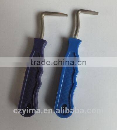 plastic horse hoof pick for grooming