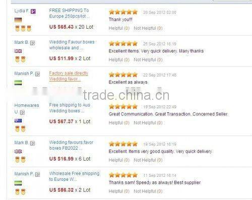 2013 New Arrival Miniature Cream Color Wedding Cake Boxes