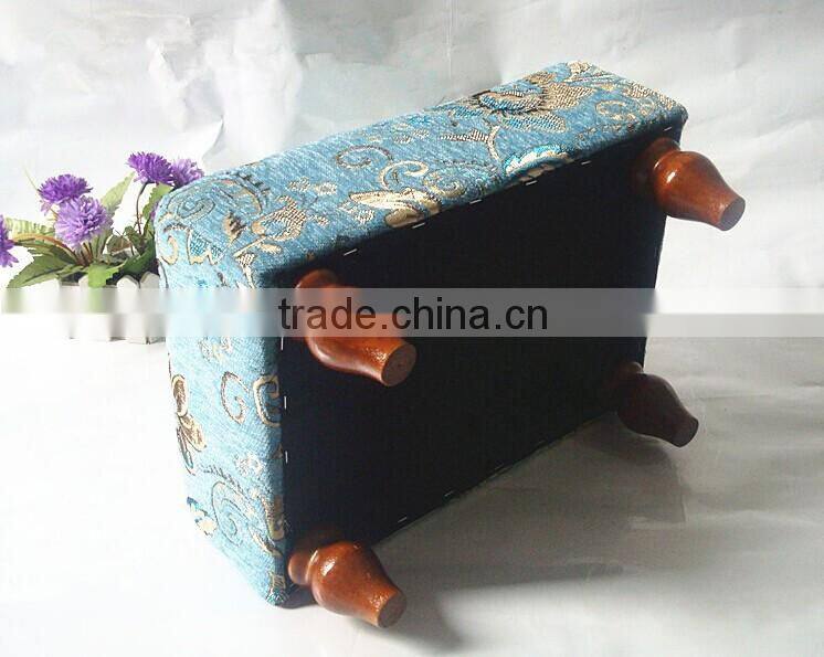 Y-1481 Popular storage footstool soft foot stool for sale
