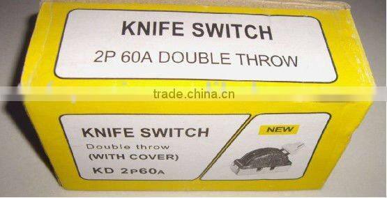 knife switch 2 pole double thrown 60A/600V