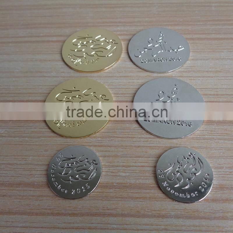 customized antique silver plate metal plate handbag plate