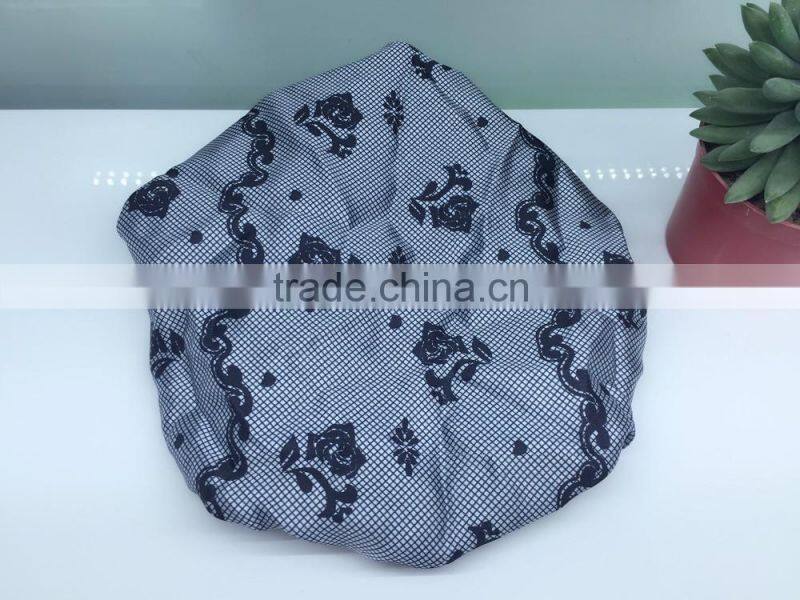 printed shower cap