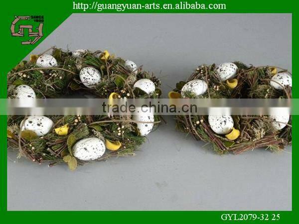 2014natural material green heart shape crafts for home deco