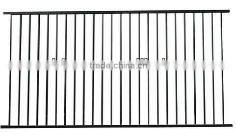Pool Fencing - Flat Top 1.2m high x 2.4m long - Satin Black