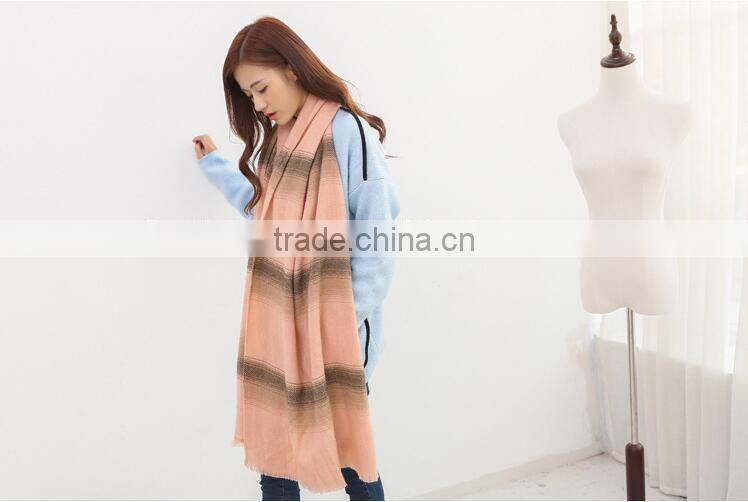 New Arrvial Long Striped Fashion Woman Winter Wool Neck Warmer