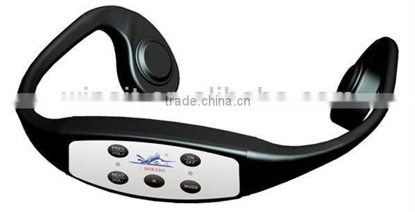 High Tech Bond conduction mp3 player 8GB memory waterproof 10m sport headset