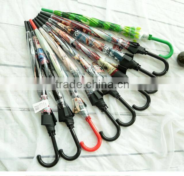 Fashion pvc transparent sex beautiful girl picture umbrella