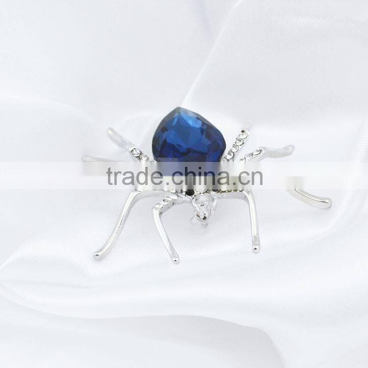 Upscale Jewelry Zircon Diamond Brooch Alloy Spider Personalized Jewelry Wholesale Clothing