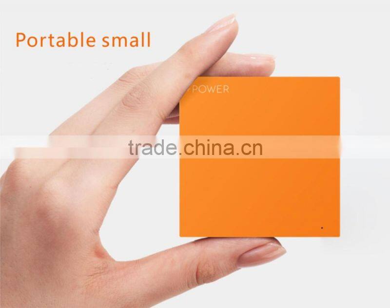 Super slim Aluminum and ABS material mobile power bank 2500mAh