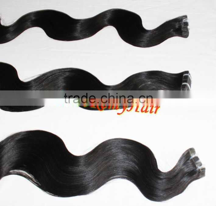 human hair brazilian virgin hair wholesale skin weft tape remy curly tape hair extensions