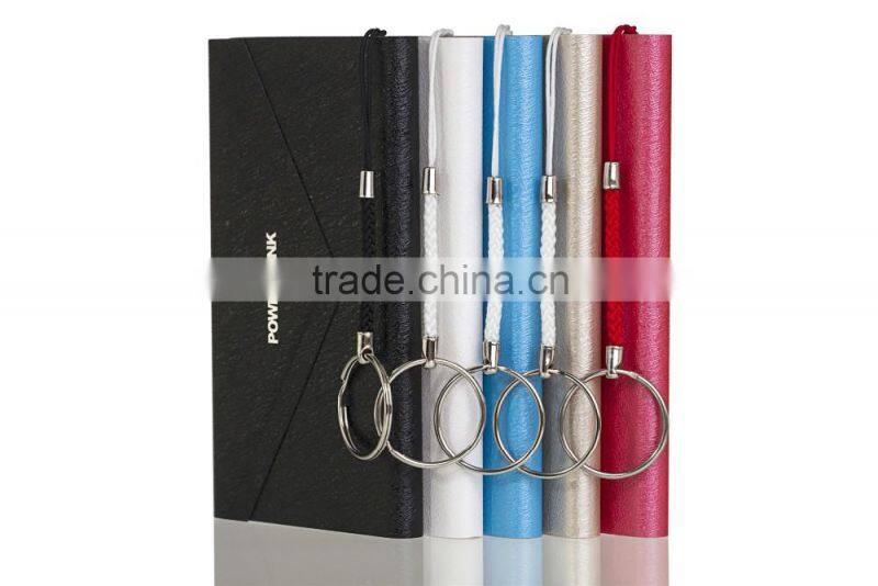2016 new Ultra Thin Envelope Style Leather Power Bank