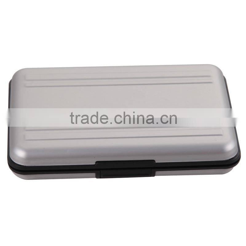 SW1301 Silver Micro SD MicroSD TF Card Holder SDXC Storage Holder Memory Card Case Bag Protector Metal Aluminum