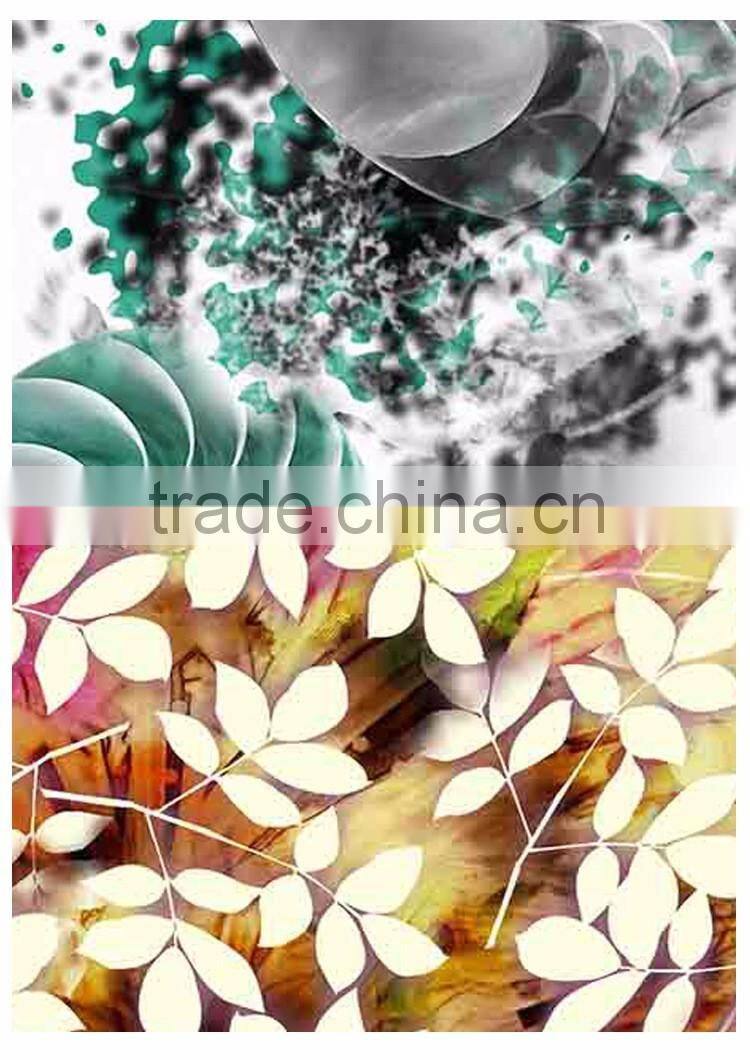 soft 100% payon printed fabric