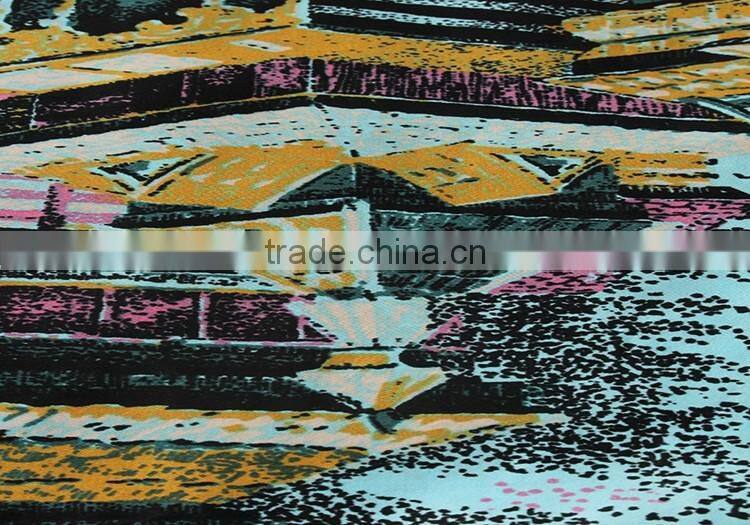 New design printed satin woven textile 100 cotton fabric 2016