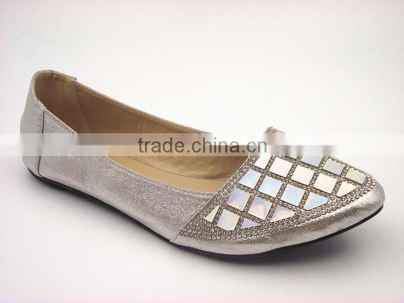 shining with diamond flat shoe dress shoe in stock