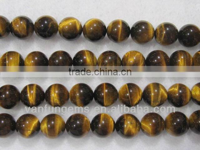 Wholesale natural polish Red Tigereye round beads for jewelry