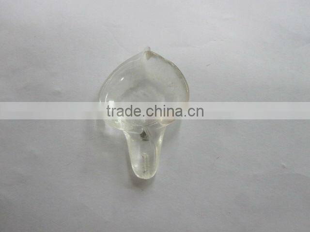 Crystal carved trumpet flower