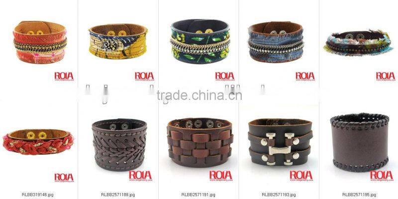 GENUINE PYTHON LEATHER SNAKE CORD 2 WRAPS NATURAL COLOR LAVA STONES BLACK CZ WAX SETTING WITH LUXURY GIFT BOX