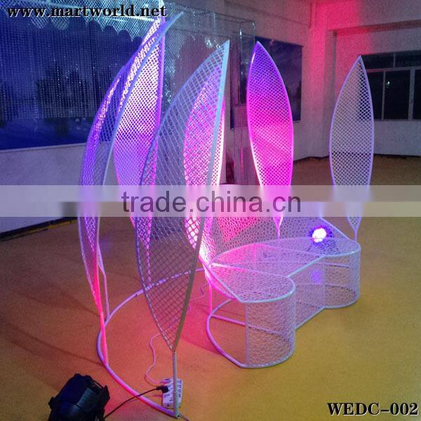 LED light wedding chair for wedding decoration party home&hotel decoration(WEDC-002)