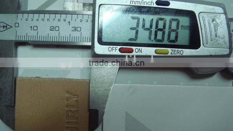 OCHIRLY denim jeans leather patch