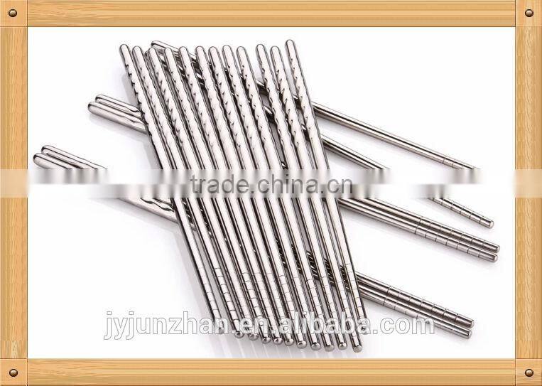 High quality Korea chopstick SS18/10 with flower made by Jieyang factory directly