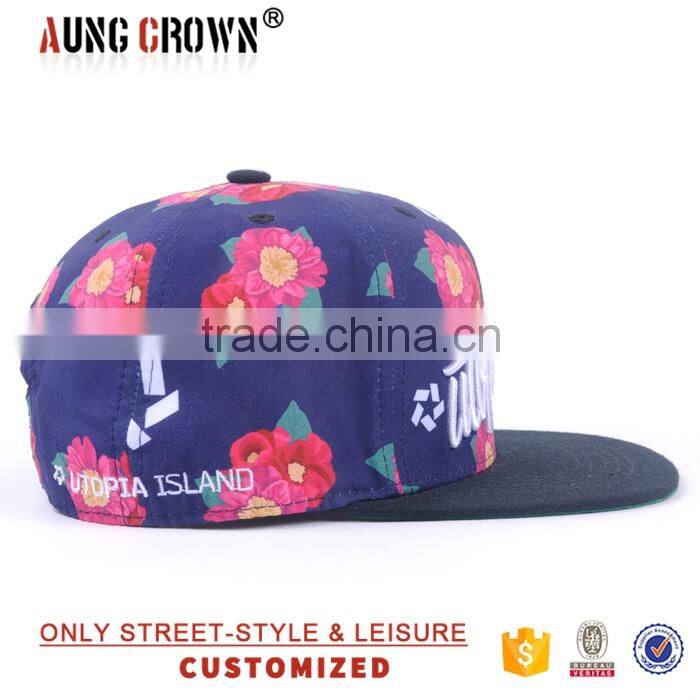 floral snapback hats custom 3d design custom snapback hats